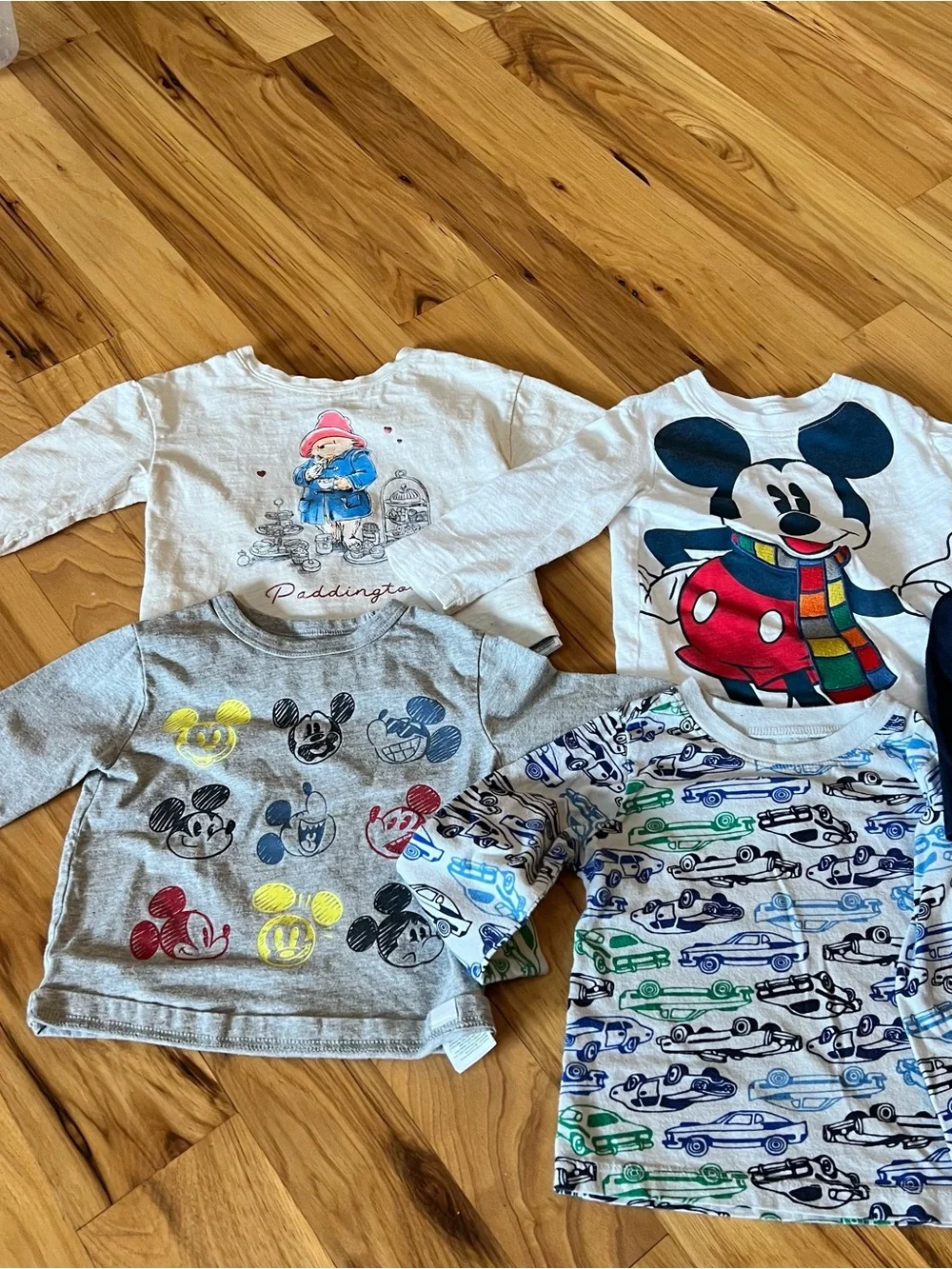 Gap Long-Sleeve Kids Tees and Pant bundle - White/Grey/Multicolor/ blue